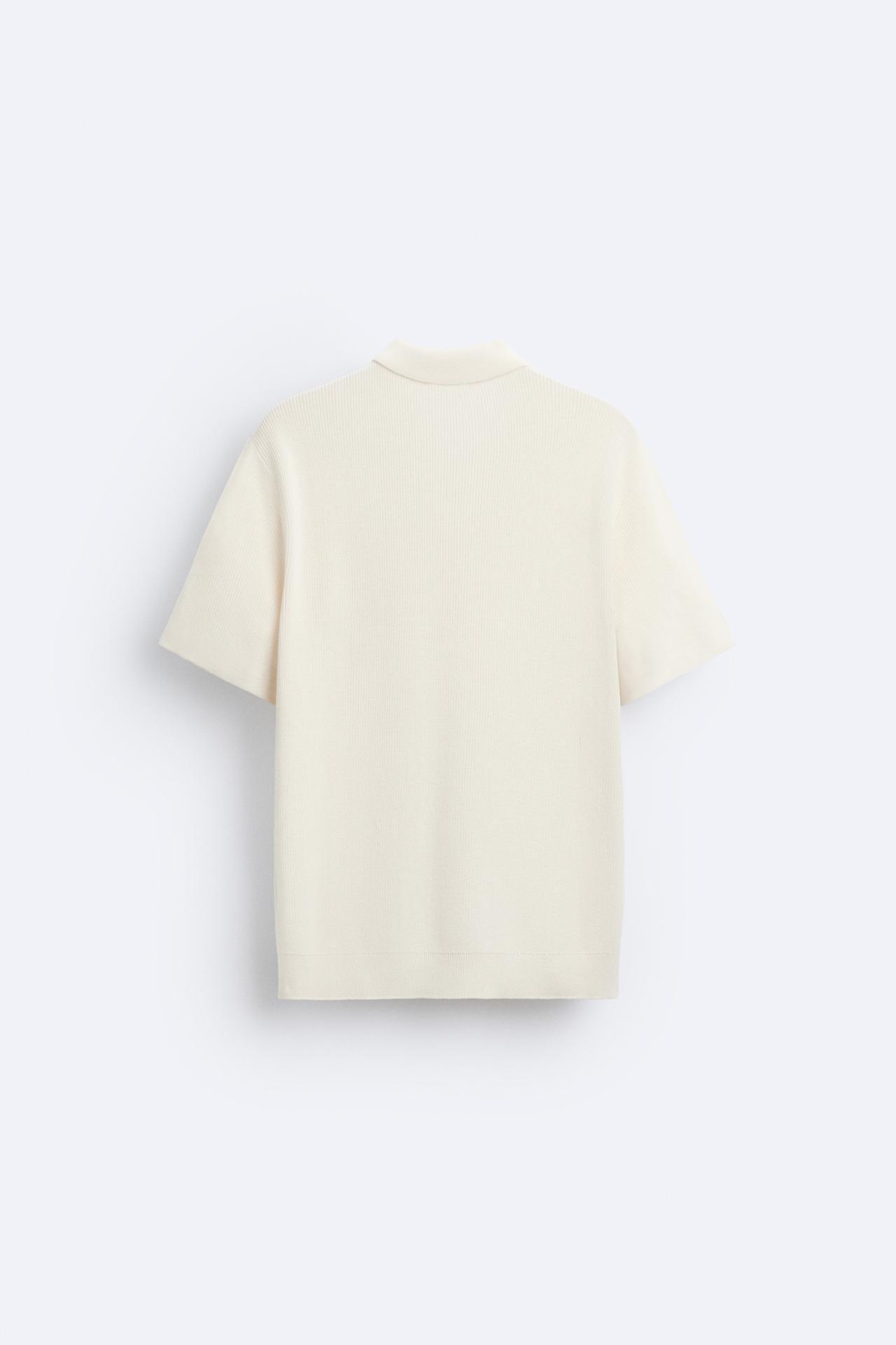 Old Money – Gestricktes Polo-T-Shirt mit Reißverschluss