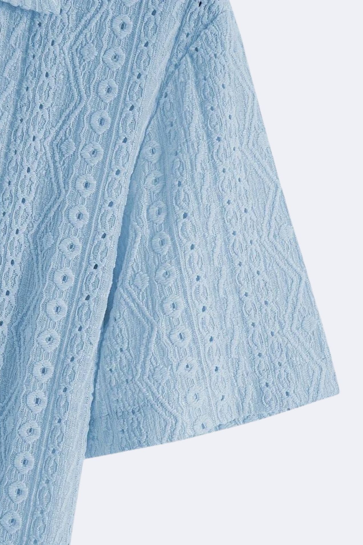 Old Money gemustertes, klassisch gestricktes, elegantes Sommer-Poloshirt