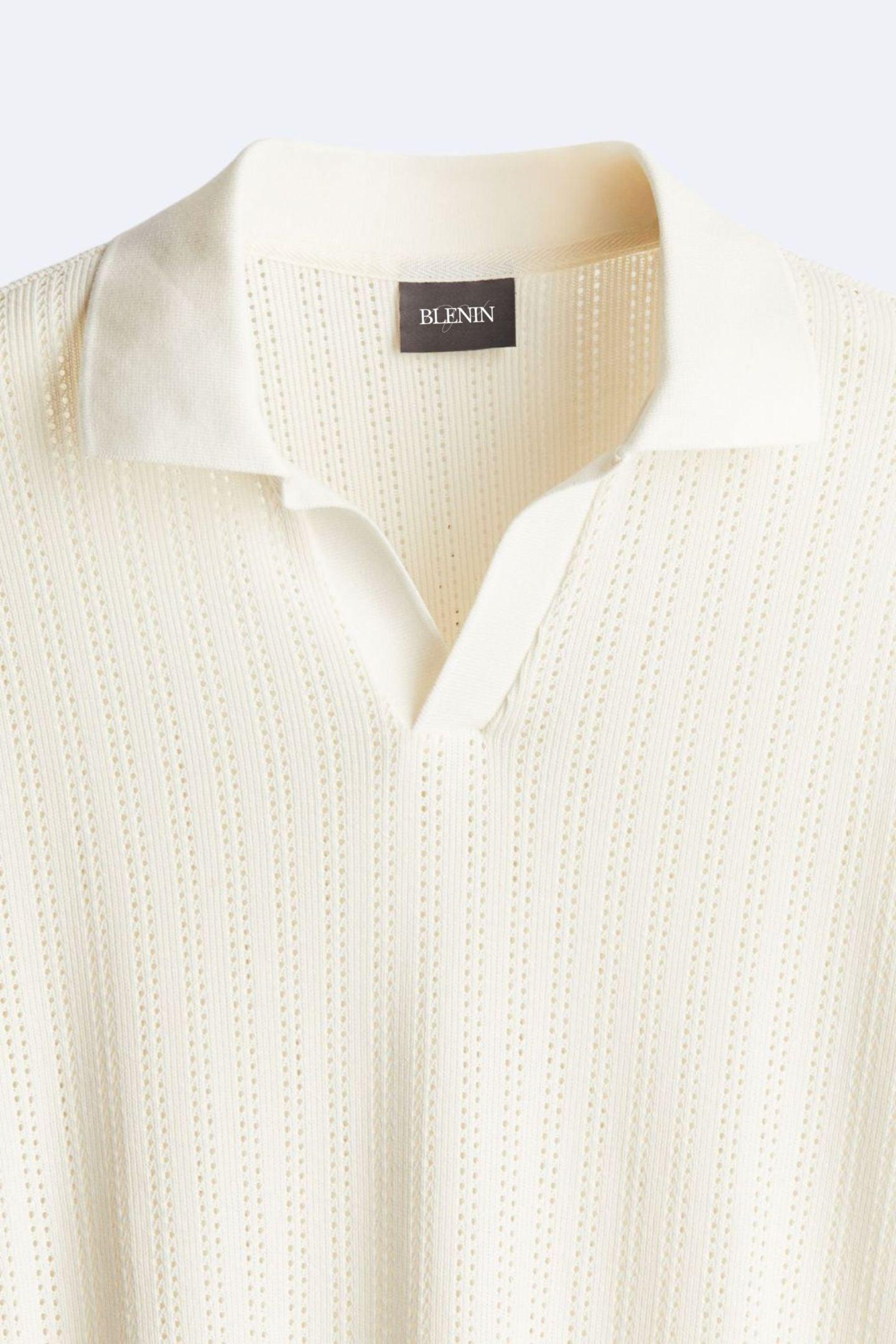 Herren Poloshirt – Klassischer Schnitt mit feiner Lochstruktur