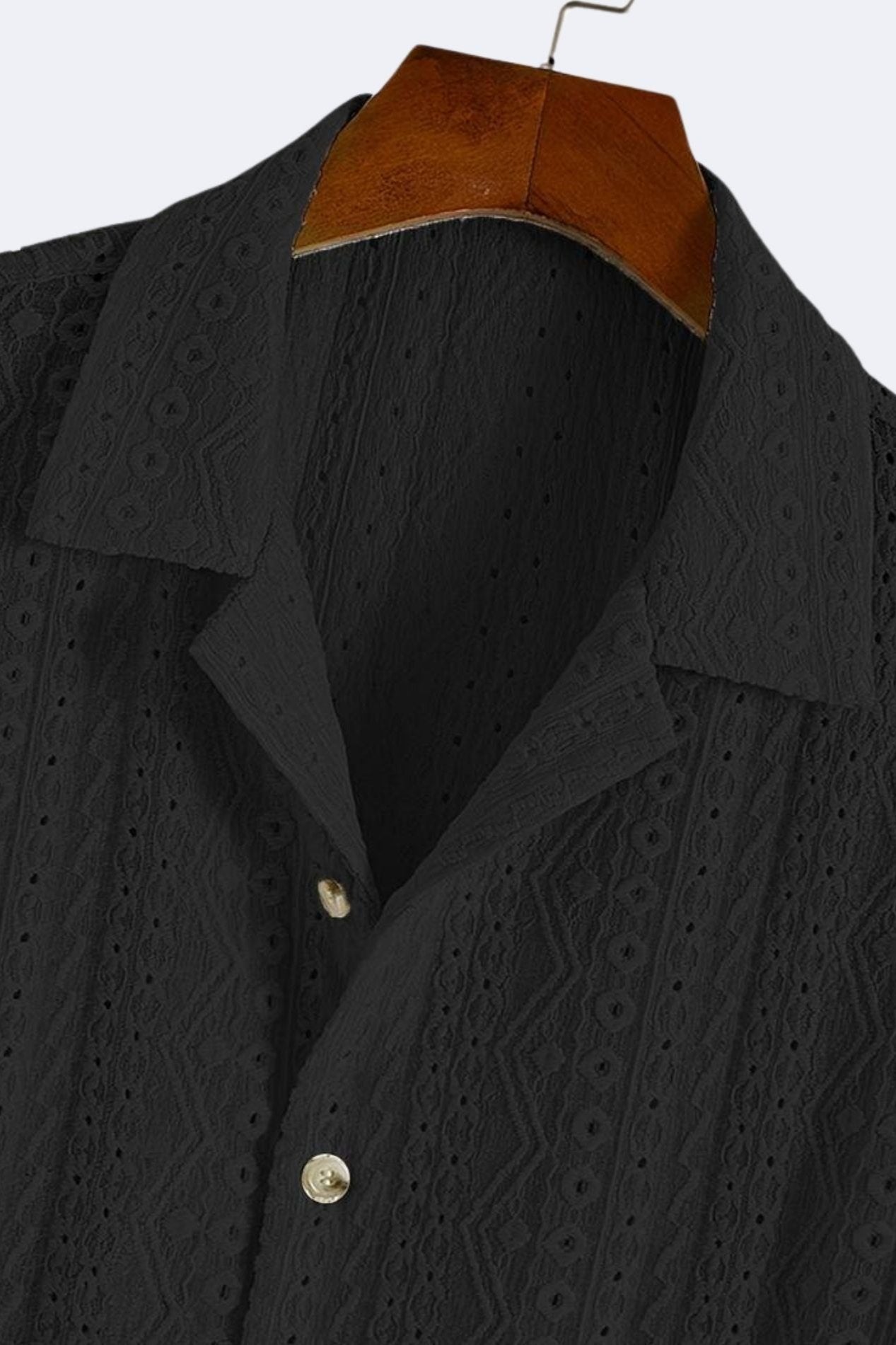 Old Money gemustertes, klassisch gestricktes, elegantes Sommer-Poloshirt