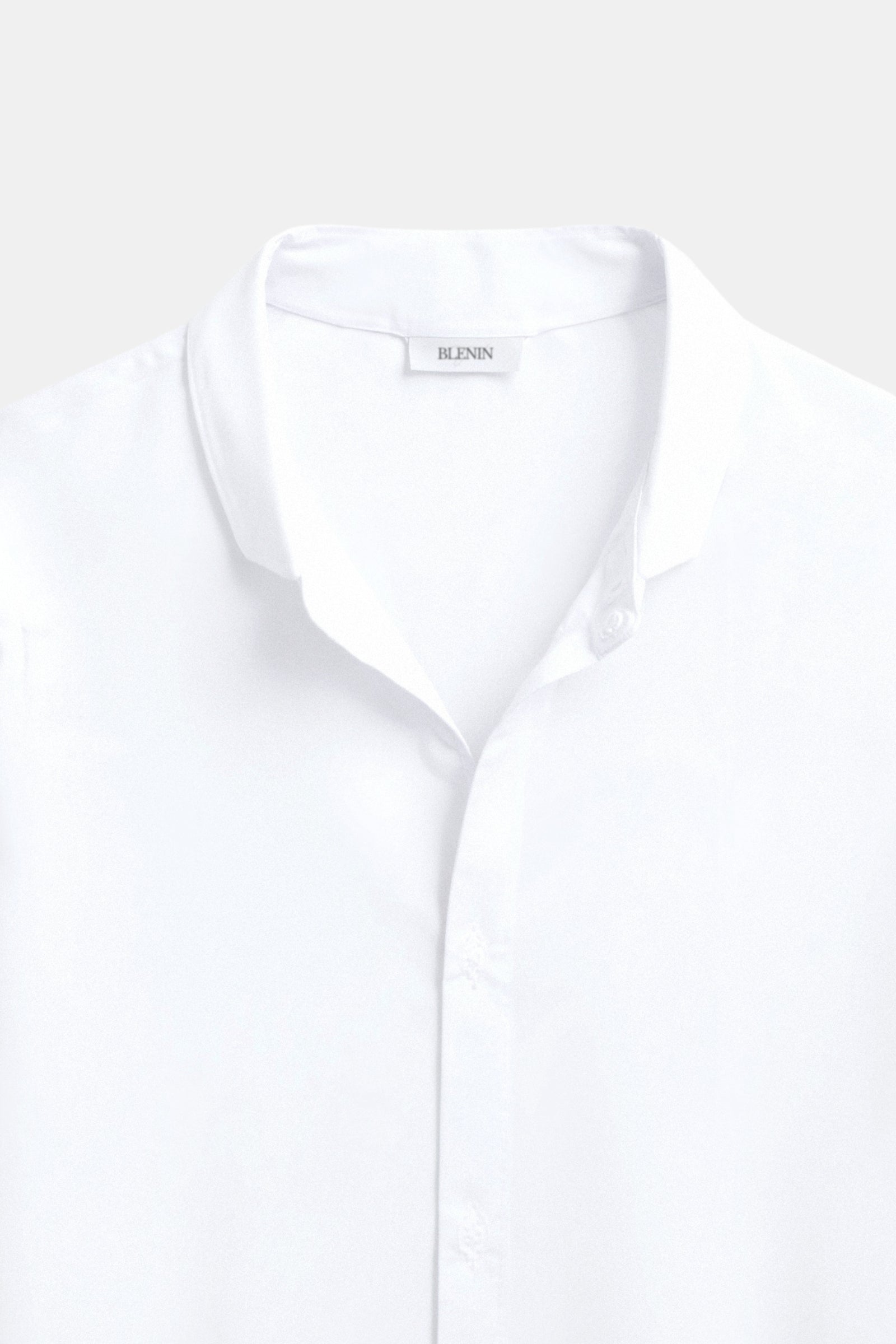 Old Money Leinenhemd mit Stehkragen