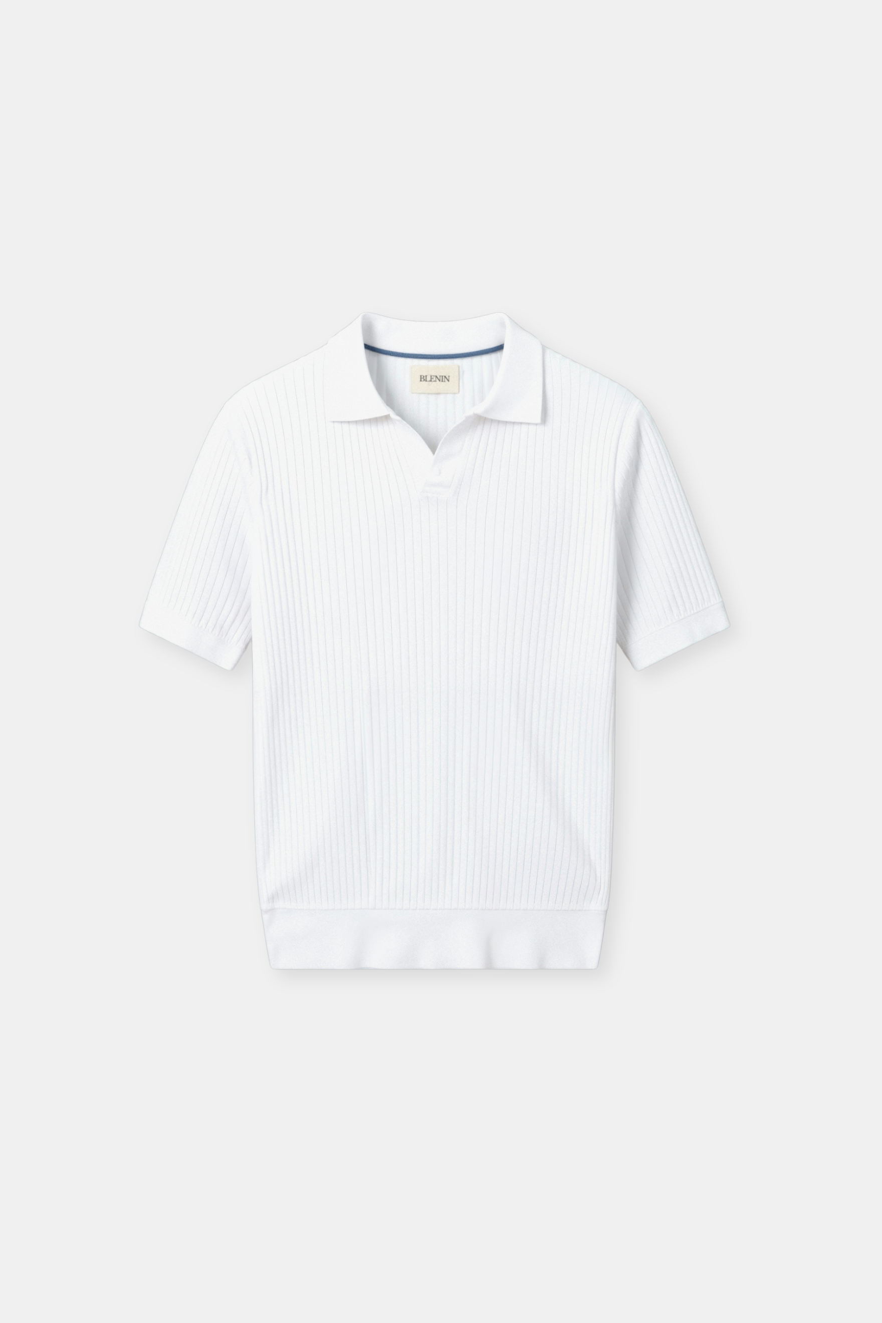 Herren Polo Shirt – Baumwolle & Seide mit Streifen im Old Money Stil