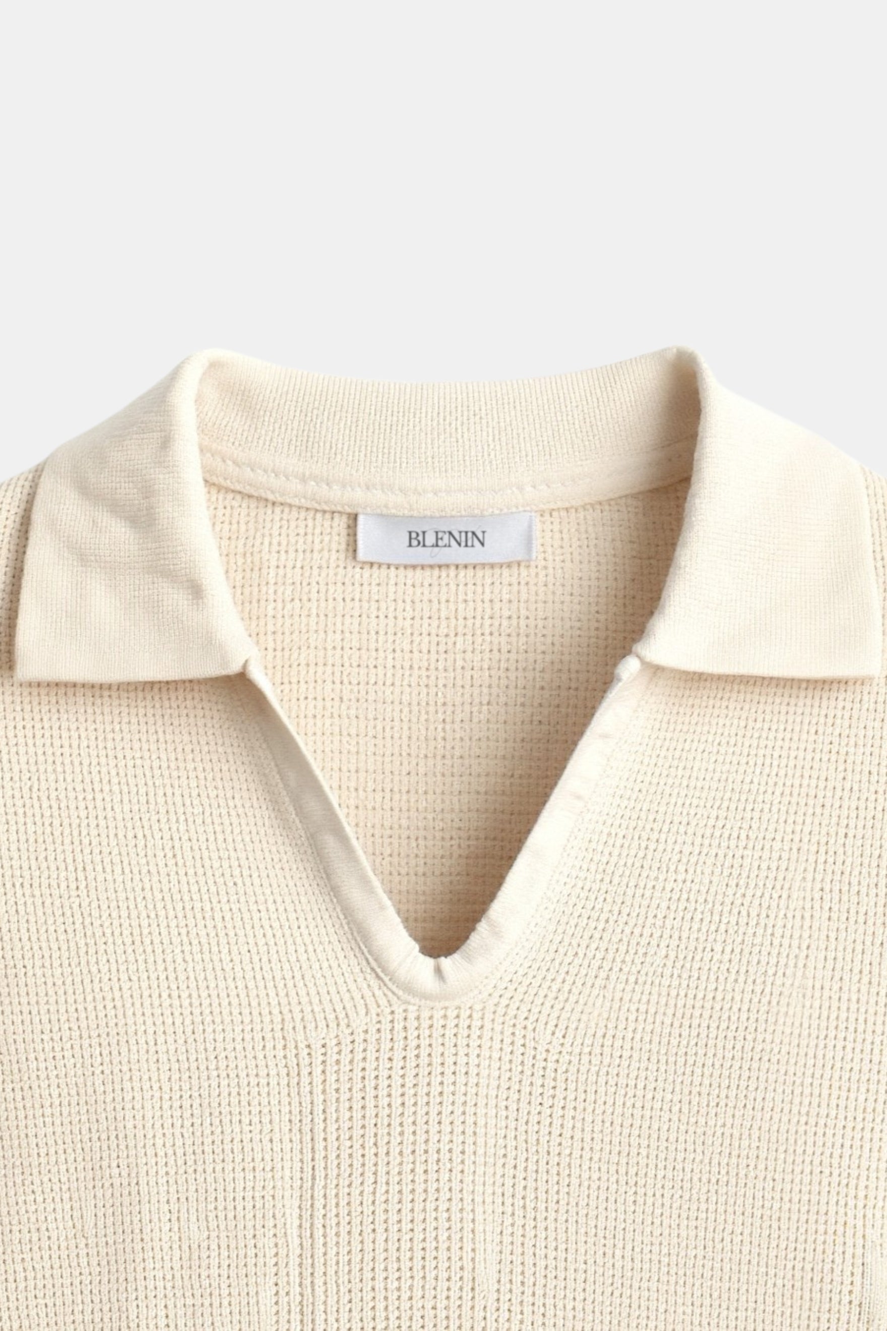 Old Money – Lässiges, kurzärmliges Polo-T-Shirt aus Strick mit hohem Stretchanteil