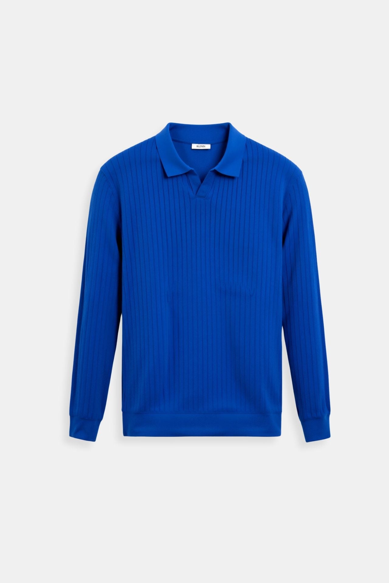 Old Money – Gestreiftes Poloshirt mit langen Ärmeln