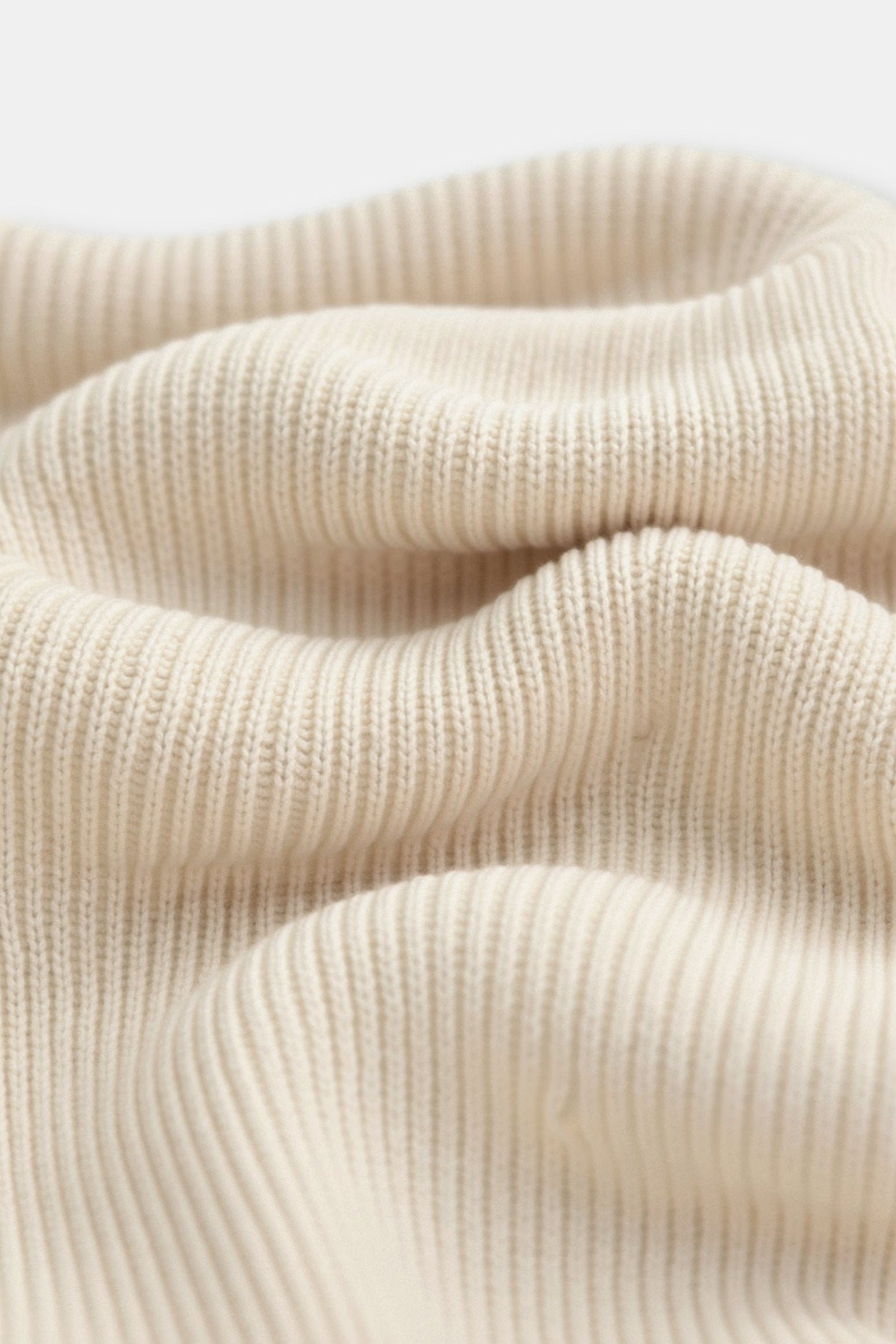 Old Money Strickpullover mit Reißverschluss – Baumwolle