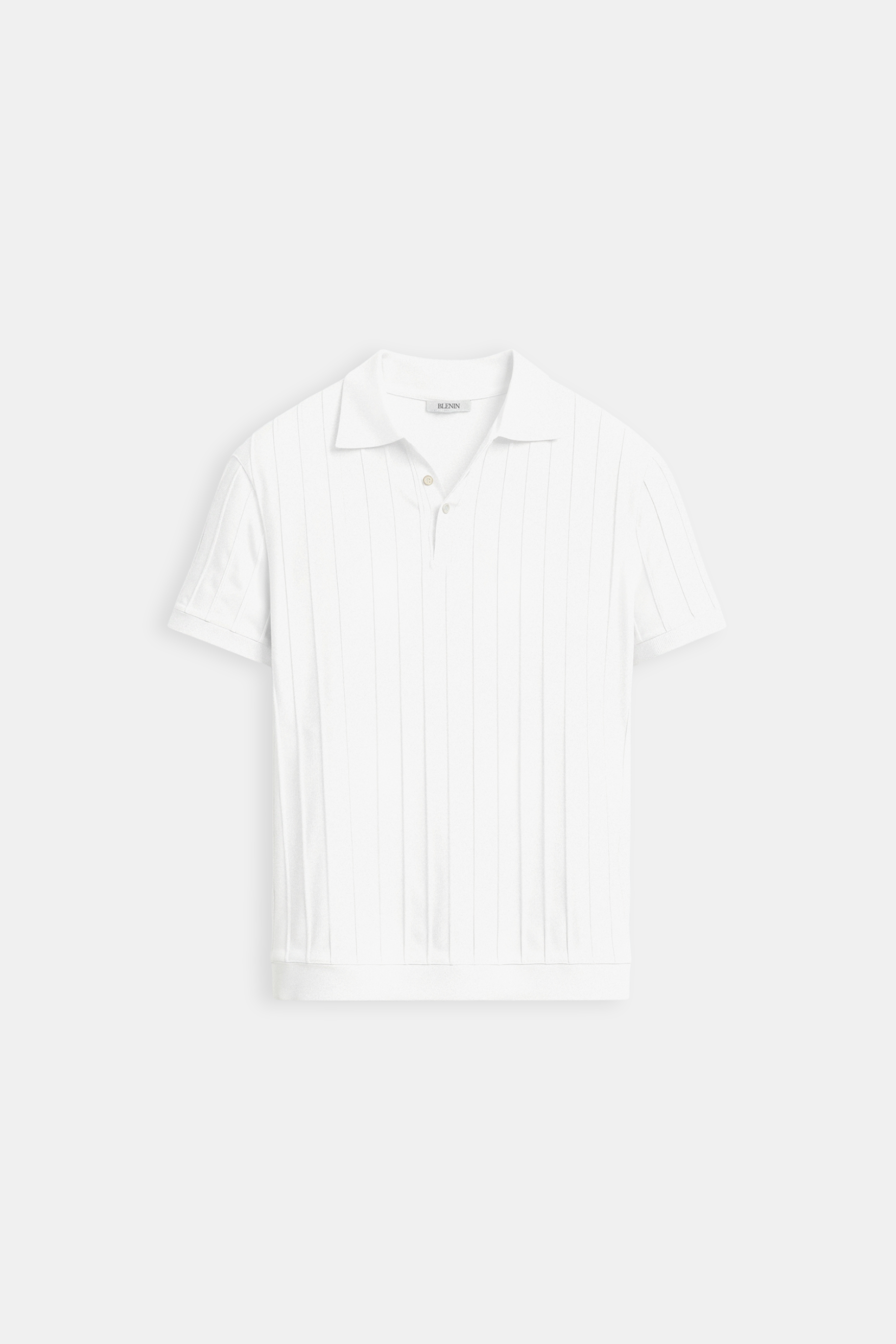 Herren Polo Shirt – Vertikalstreifen & Knopfleiste im Old Money Stil