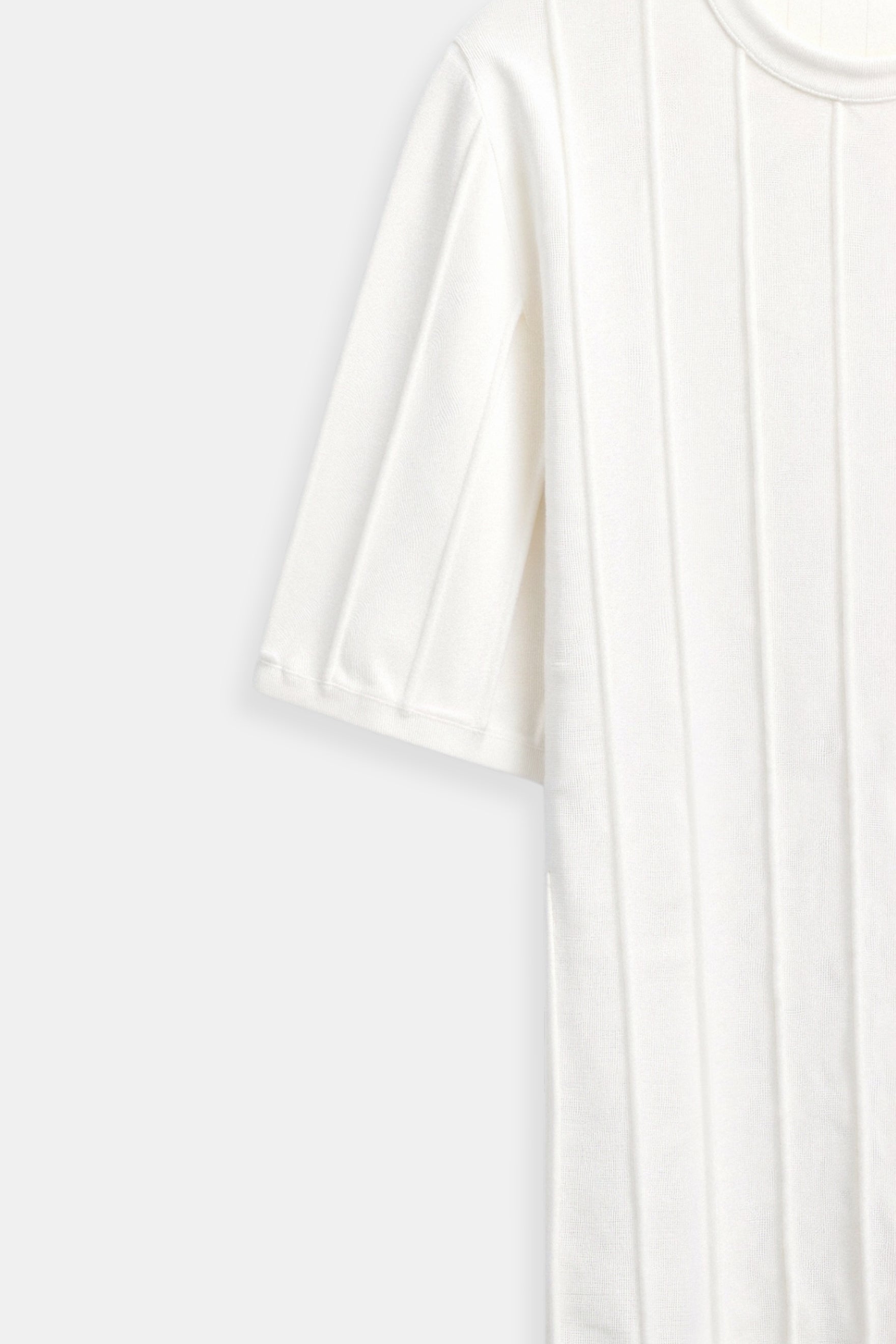 Old Money – Klassisches, schweres T-Shirt mit Rundhalsausschnitt und Streifen