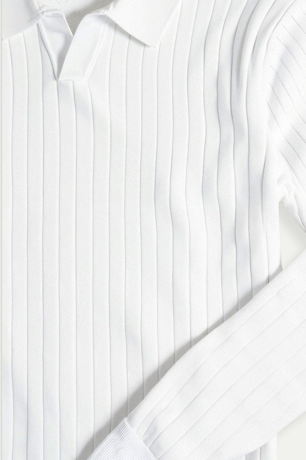 Old Money – Gestreiftes Poloshirt mit langen Ärmeln