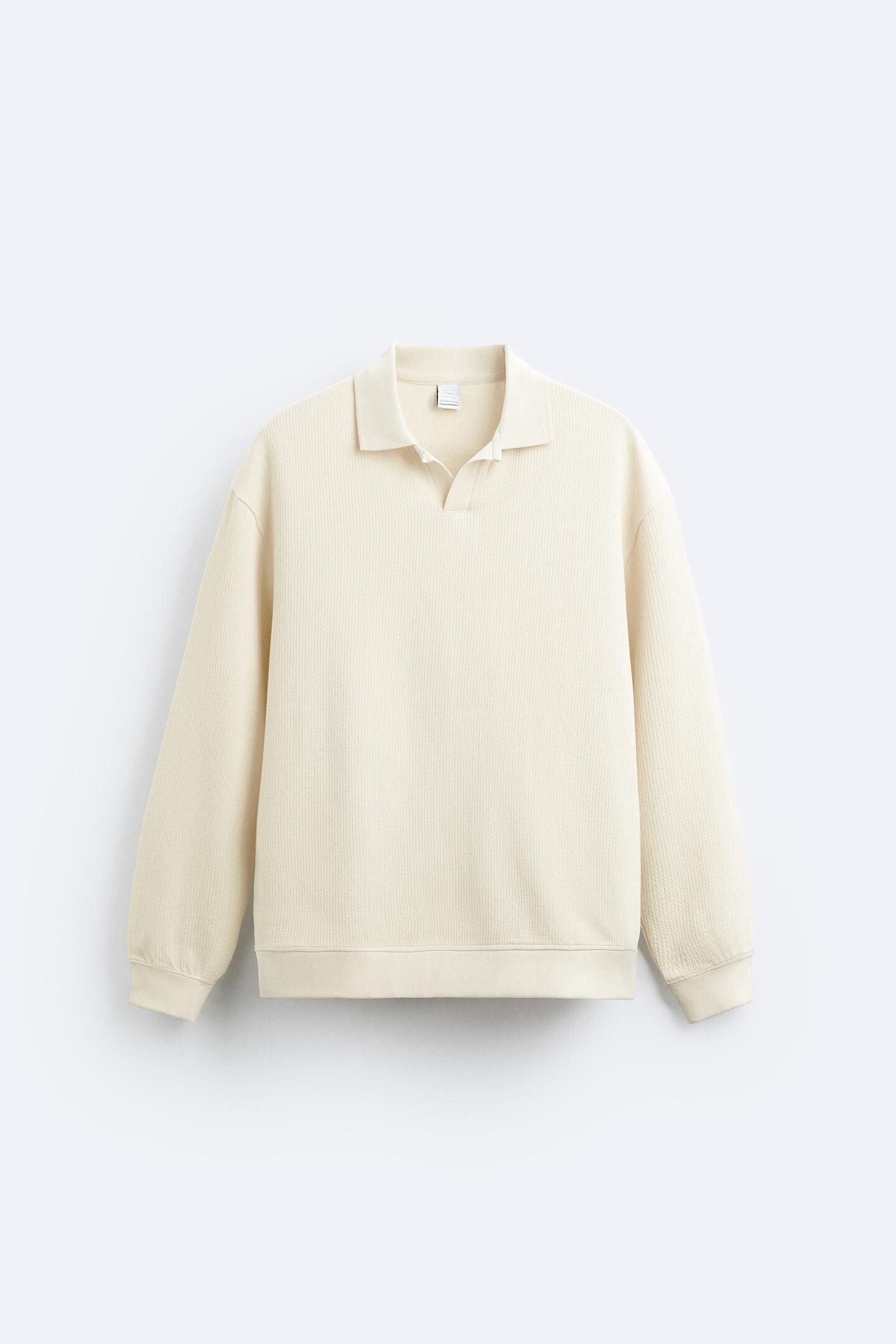 Herren Langarmshirt – Bio-Baumwolle mit V-Ausschnitt im Old Money Stil