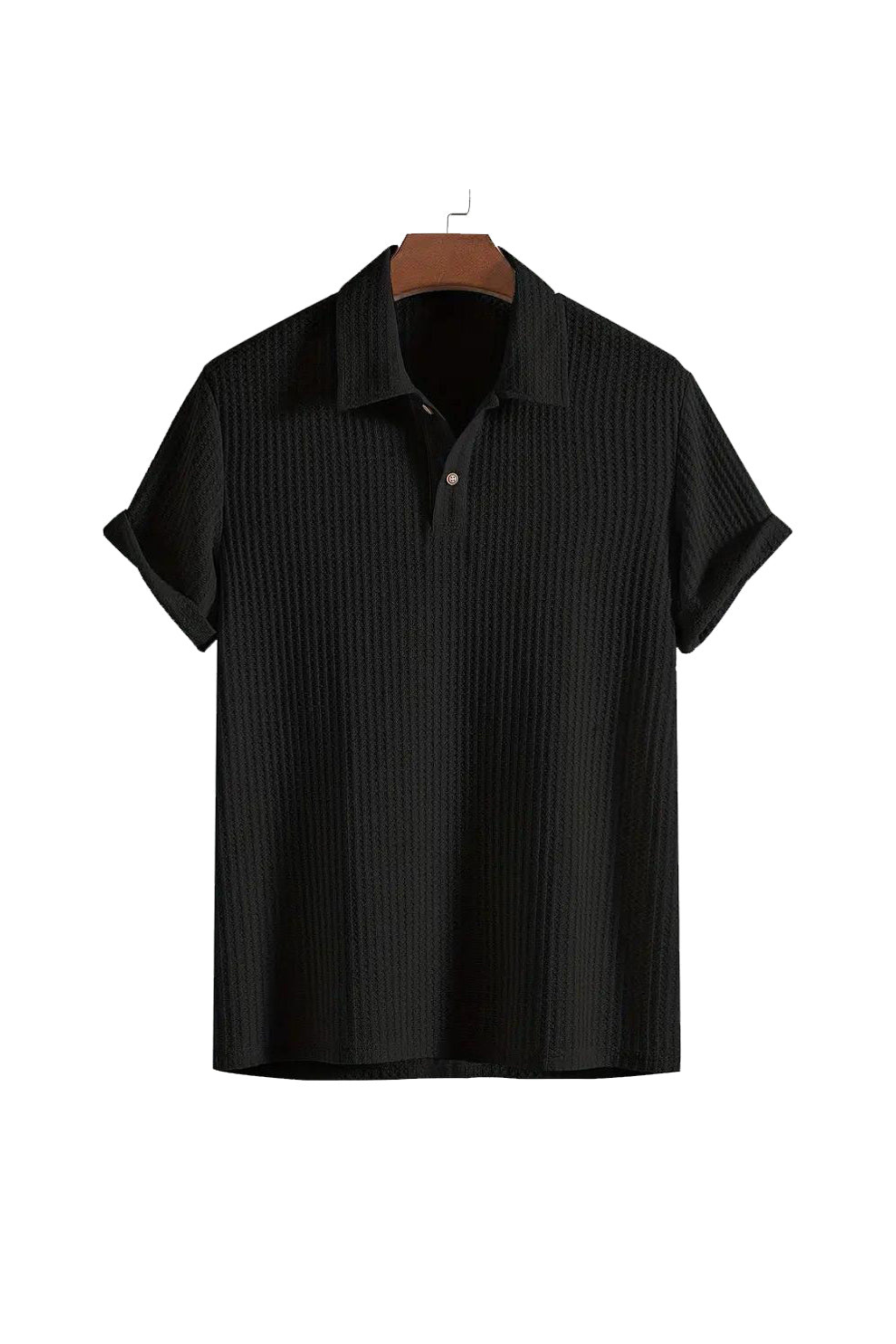 Herren Strickhemd mit Knopfleiste – Leichtes Sommerhemd aus Baumwollmischung