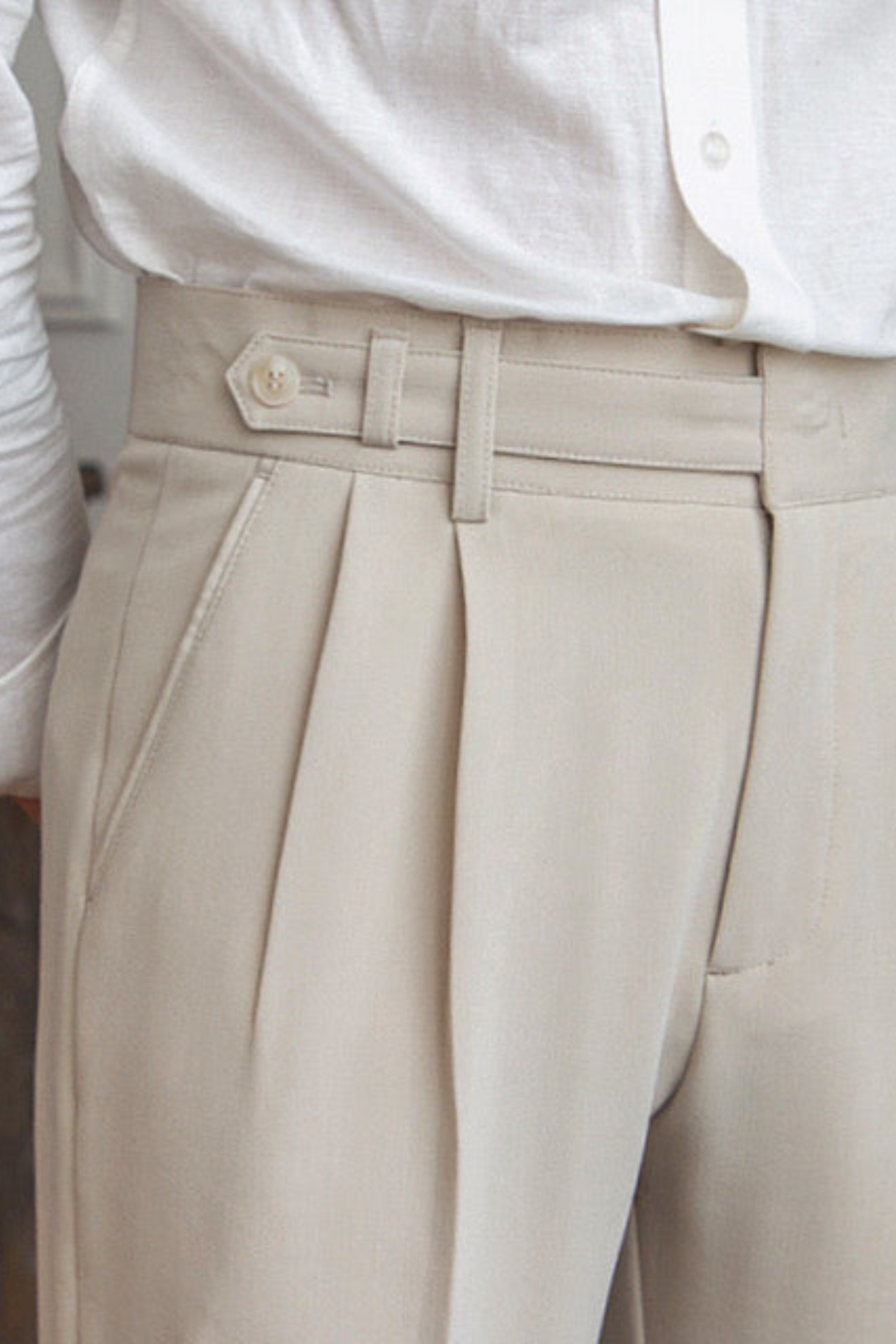 Herren Leinen-Baumwollhose mit Kordelzug – Luftige Sommerhose im Old Money Stil