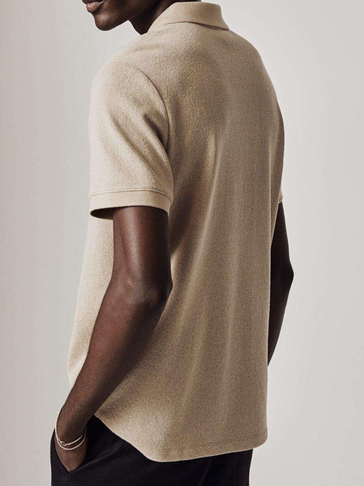 Herren Halbreißverschluss-Polo – Baumwollmix im Old Money Stil