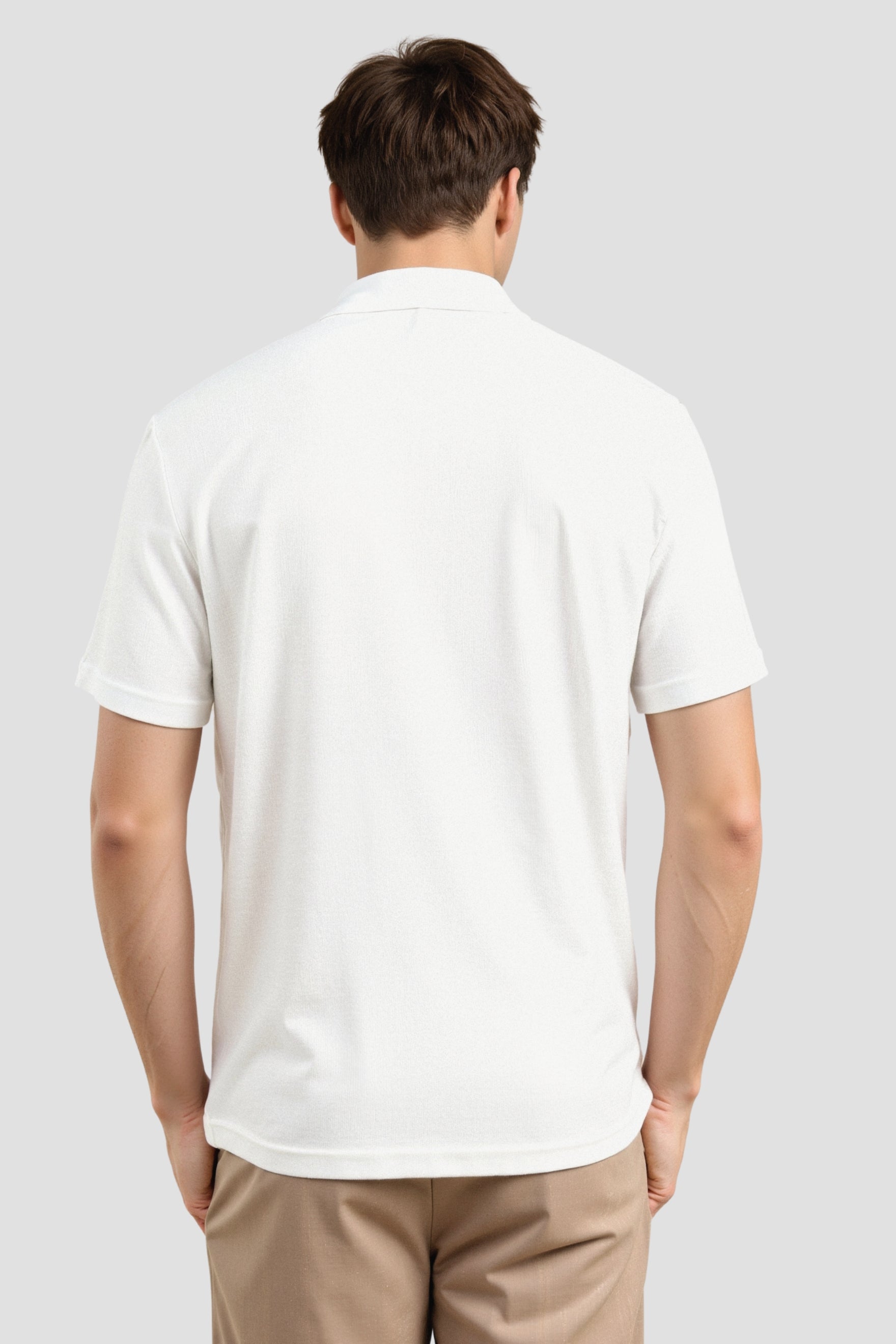 Old Money Casual Ripples Pattern Short Sleeve Shirt