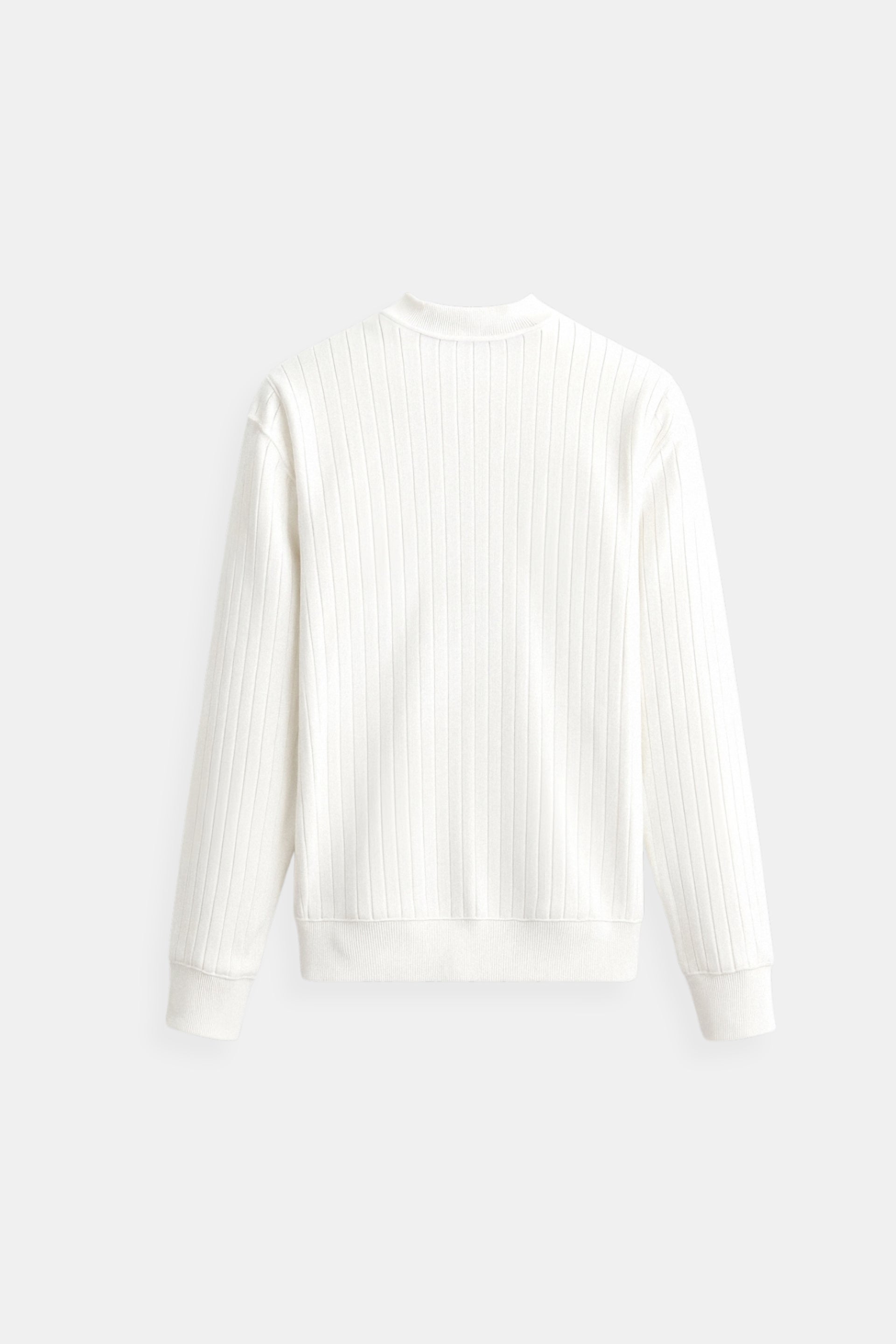 Old Money Men's Ribbed Long Sleeve Solid Knitted Sweater