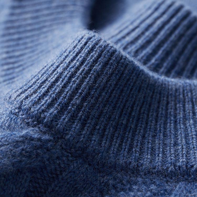 Herren Kaschmirpullover mit Rundhalsausschnitt – Weicher Winterpullover aus Premium-Kaschmir