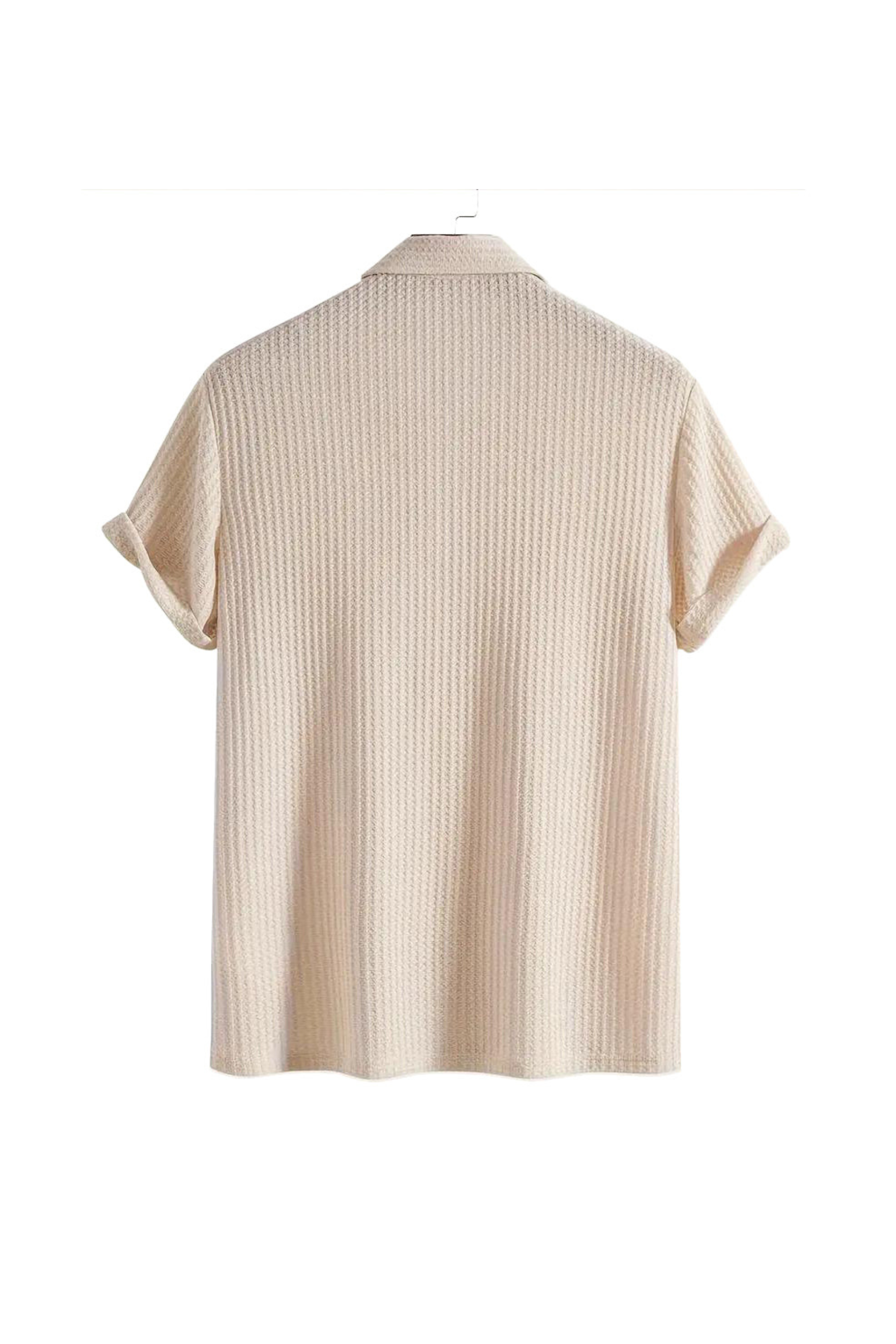 Herren Strickhemd mit Knopfleiste – Leichtes Sommerhemd aus Baumwollmischung