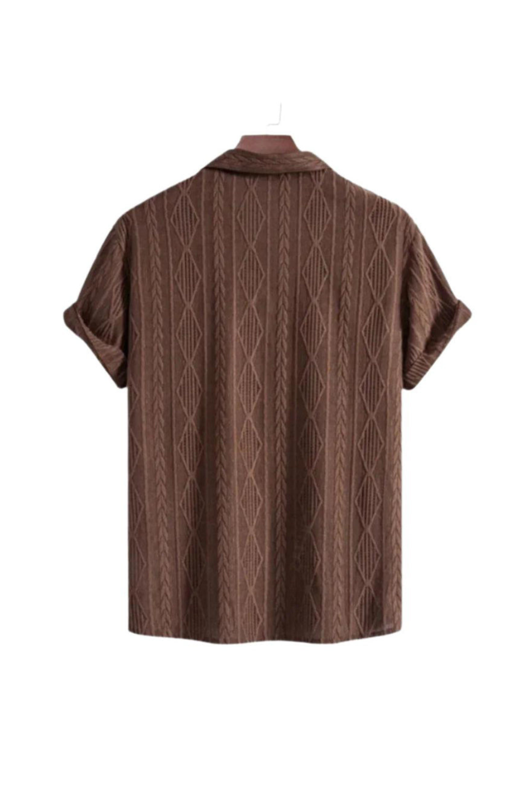 Herren Jacquard-Poloshirt – Stilvolles Design mit Struktur